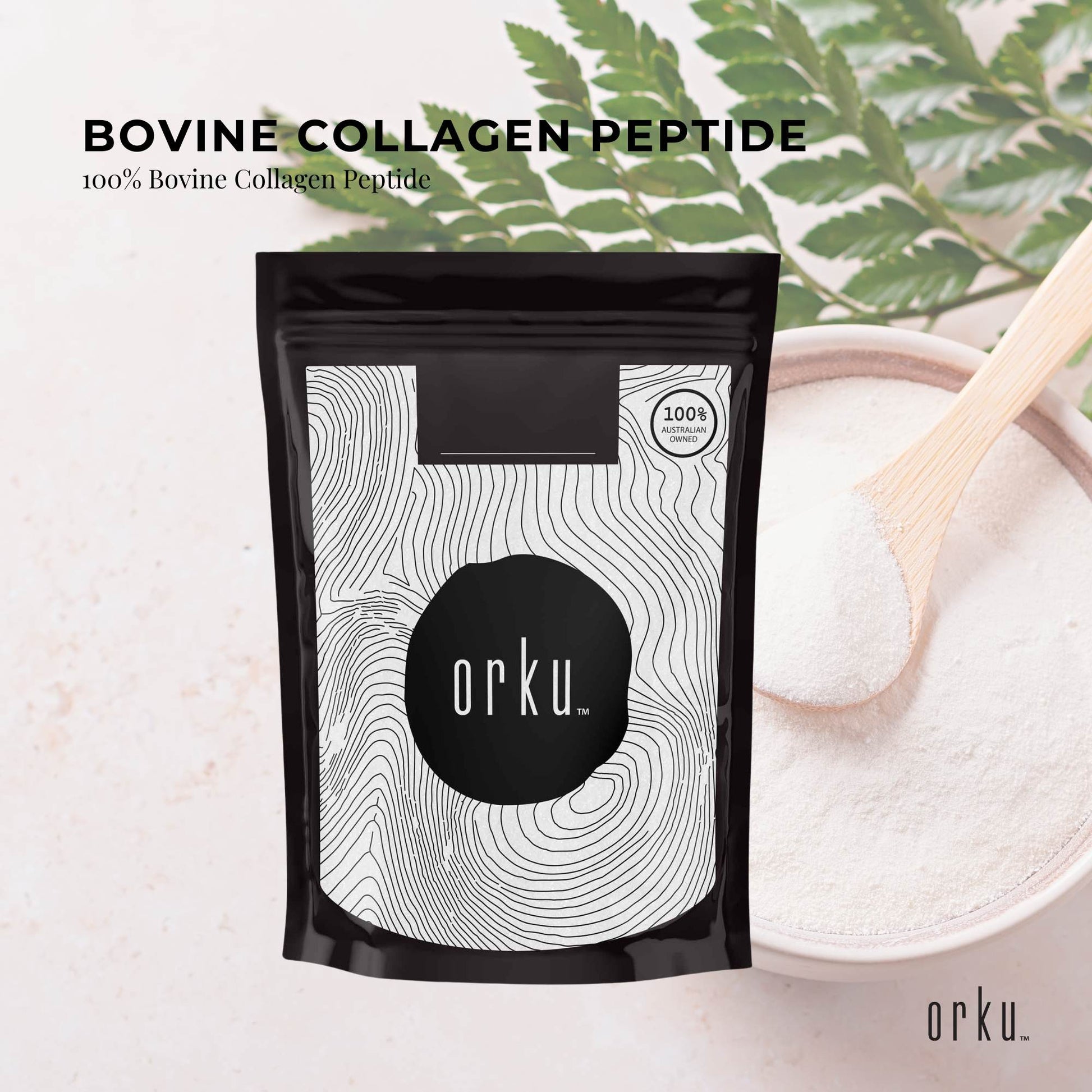 1Kg Collagen Powder - Bovine Hydrolysate Protein Peptide Supplement Unflavoured